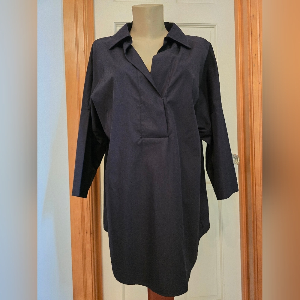 Akris Punto 100% Cotton Black Blouse